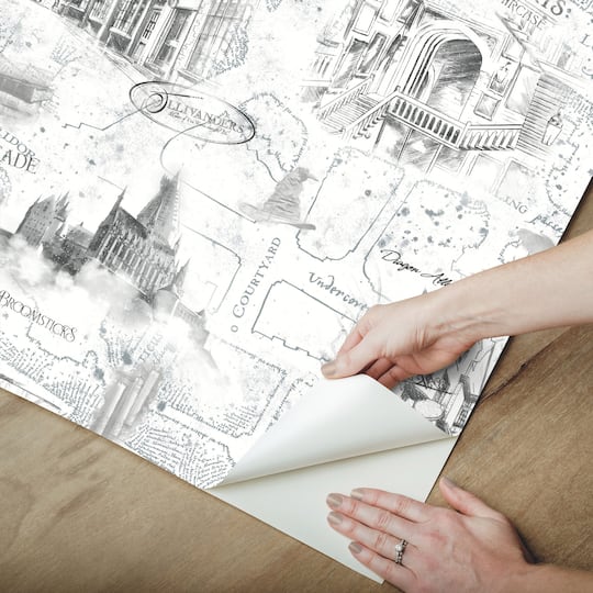 RoomMates Harry Potter Map Peel & Stick Wallpaper